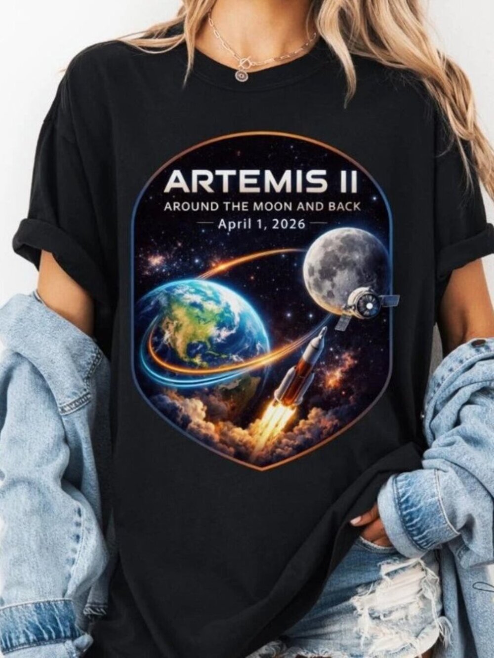Artemis 2  To The Moon T-Shirt 257